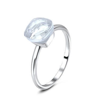 Brilliant Crystal CZ Silver Ring NSR-3389